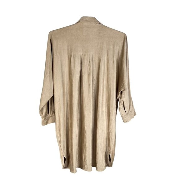 Umgee Women L Embroidered Tunic Vegan Suede Dress Western Cowgirl Lagenlook Boho - Picture 2 of 16